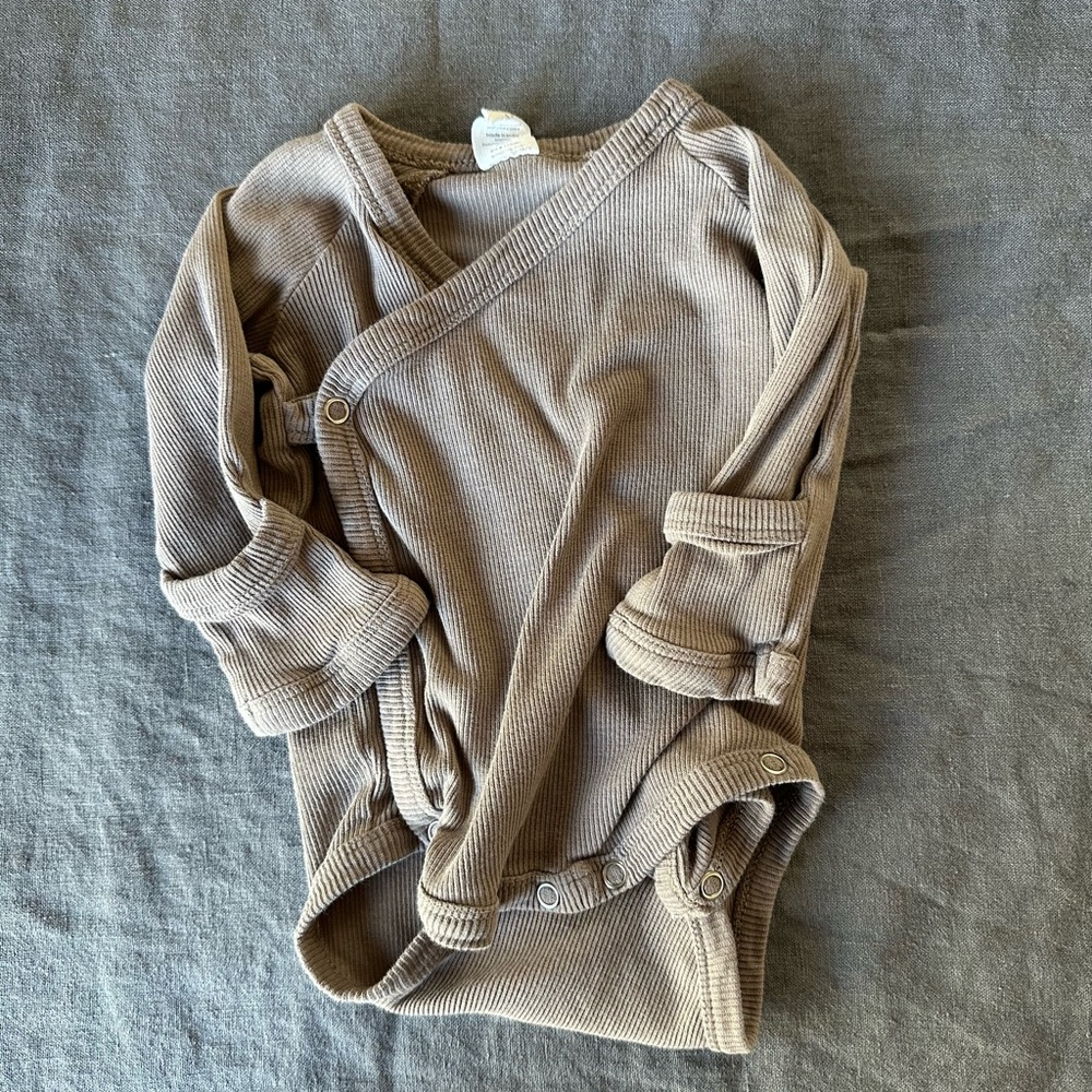 Kate Quinn Organic Cotton Kimono Onesie